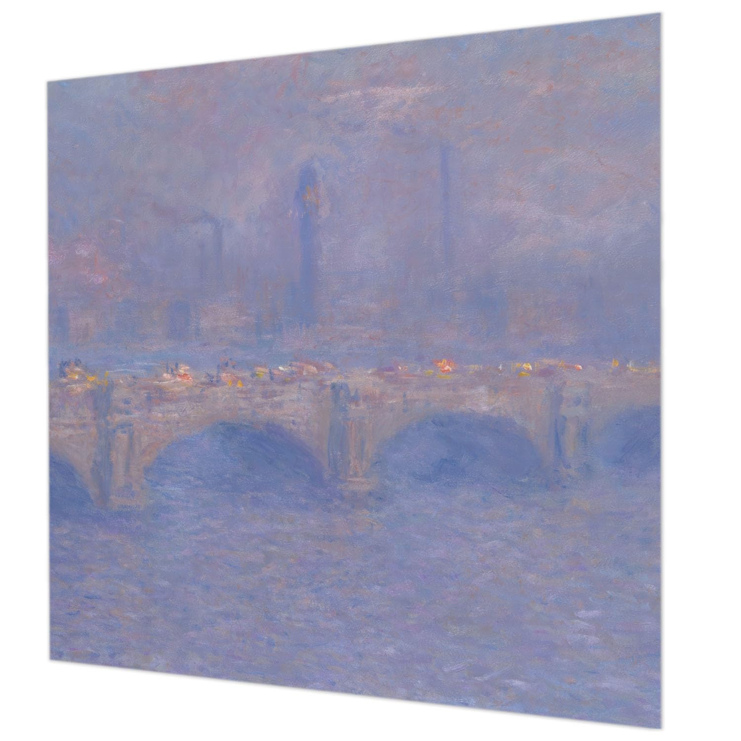 Papier peint panoramique pont bleu Tulup pour décorer un grand salon