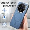 Funda de Cuero Vintage Compatible con VIVO X100 PRO 5G con MagSafe, PU Suave Magnética, Anti-Rayaduras, Delgada, Diseño Elegante para Hombres y Mujeres para VIVO X100 PRO 5G (D) 7