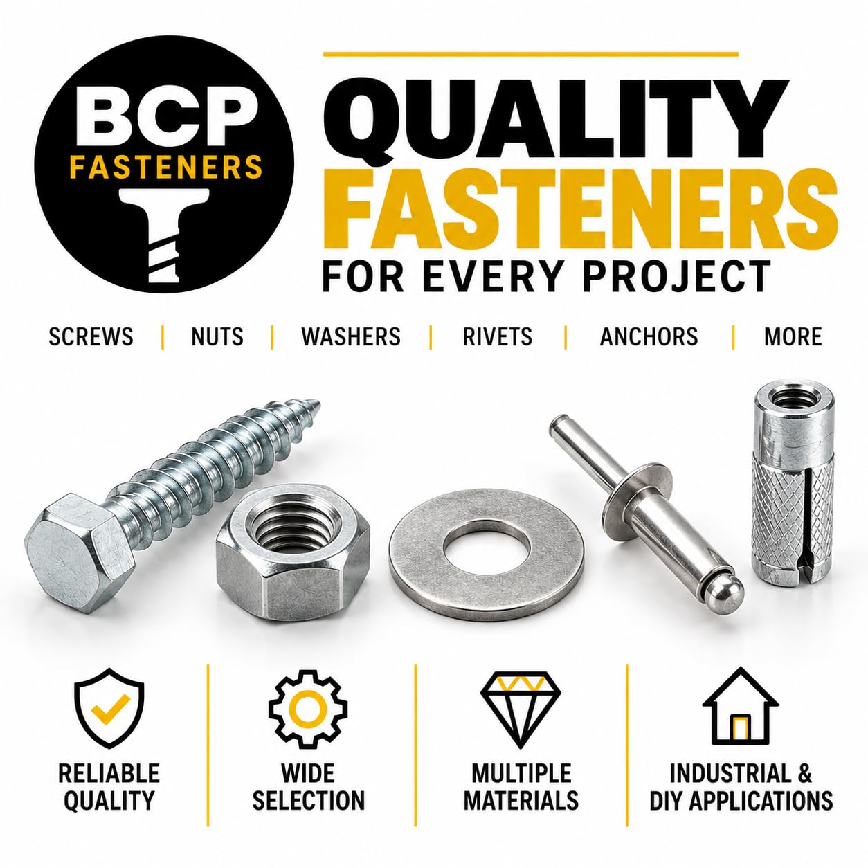 Concrete Drop-In Anchors - 8 Pack -8