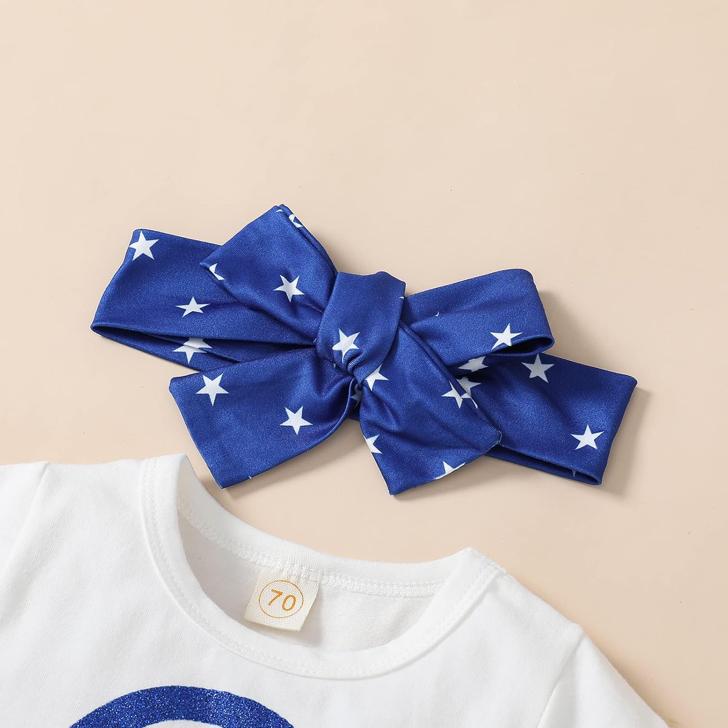 Baby Girl 4th of July Outfit Newborn Tassels T-Shirt Top Shorts Set Toddler Memorial Day American Flag Clothes - Image 2