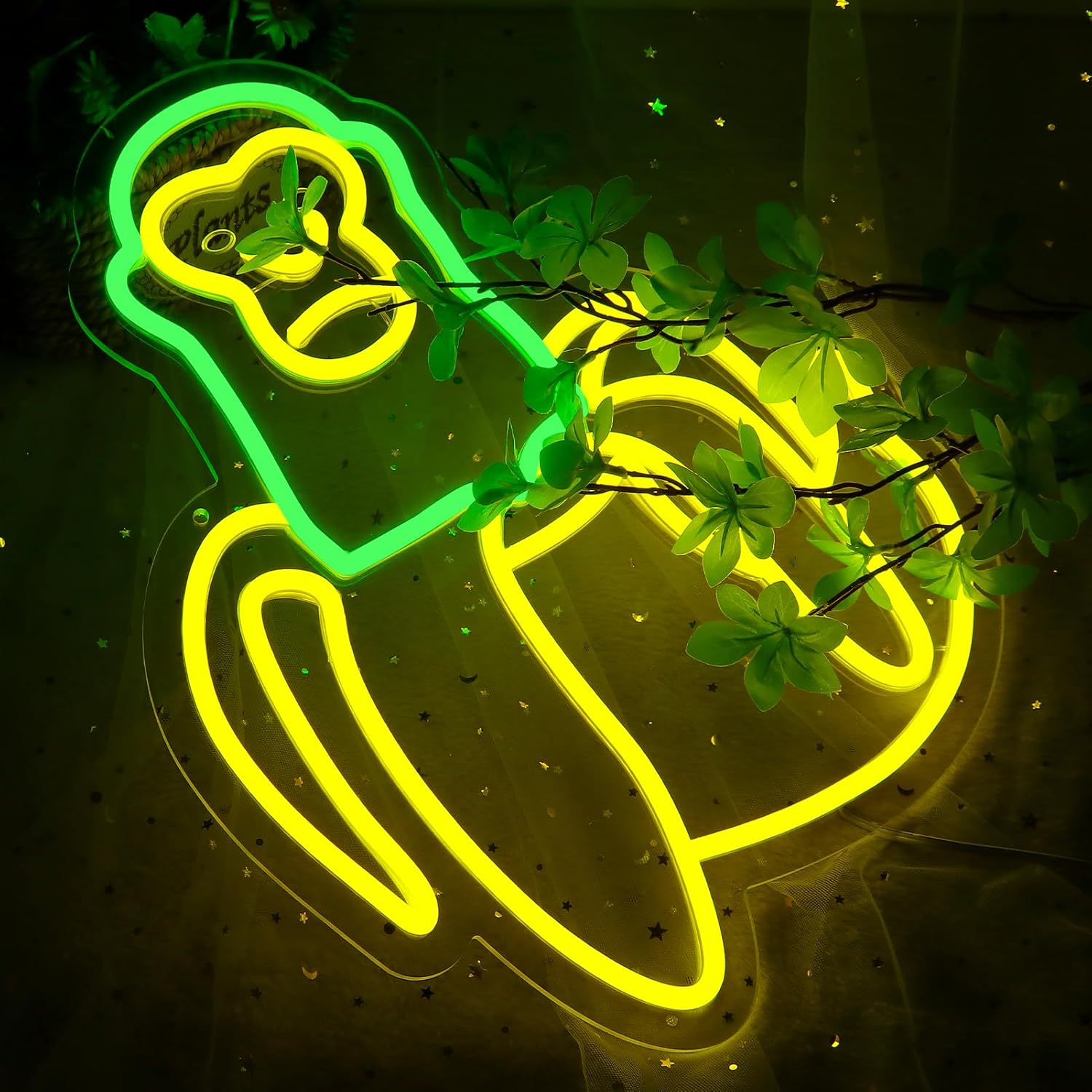 Italian Brainrot Banana Monkey Neon Sign，LED Neon Light Up Sign for Wall Art Decor，Christmas、Birthday Gifts For Kids