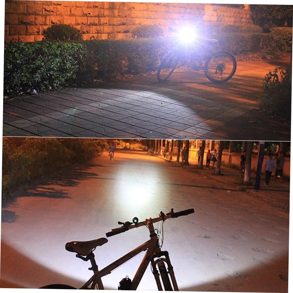 YARNOW 2 Piezas Linterna de Seguridad para Ciclismo luz Trasera de Bicicleta Luces de Bicicleta Luces LED luz de Bicicleta USB Bicicleta de montaña lámpara de Cabeza Faro l2