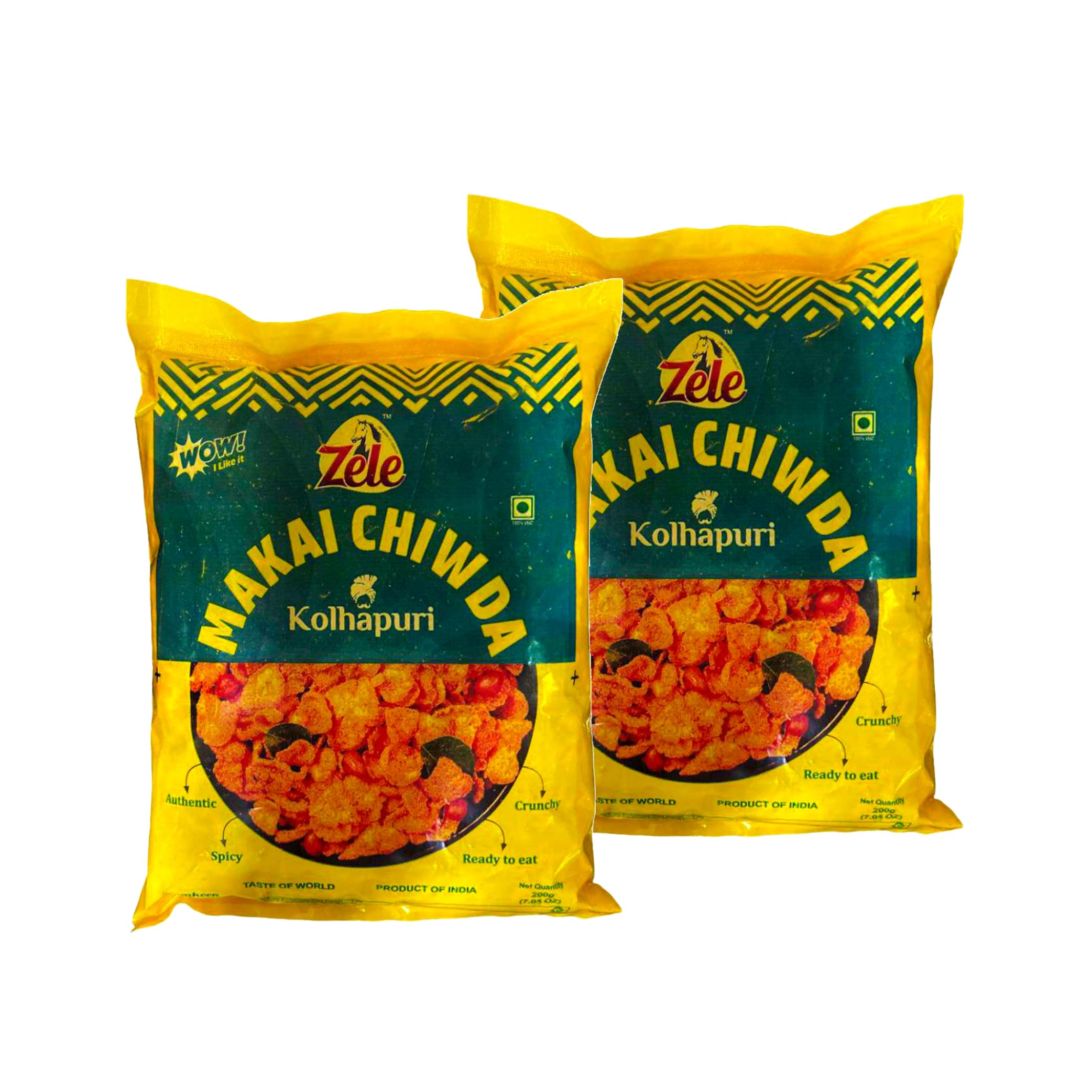 Zele Special Makai Chivda (Cornflakes) - Each 200g Pack 2 | Authentic Kolhapuri Namkeen Snack for Foodie Indians (B0D6Z51F53) Amazon Price History, Amazon Price Tracker