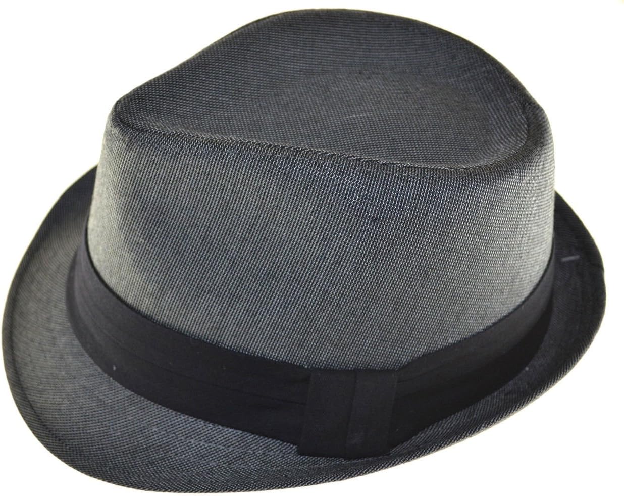 JKO Men's Straw Fedora 62cm 2XL Black