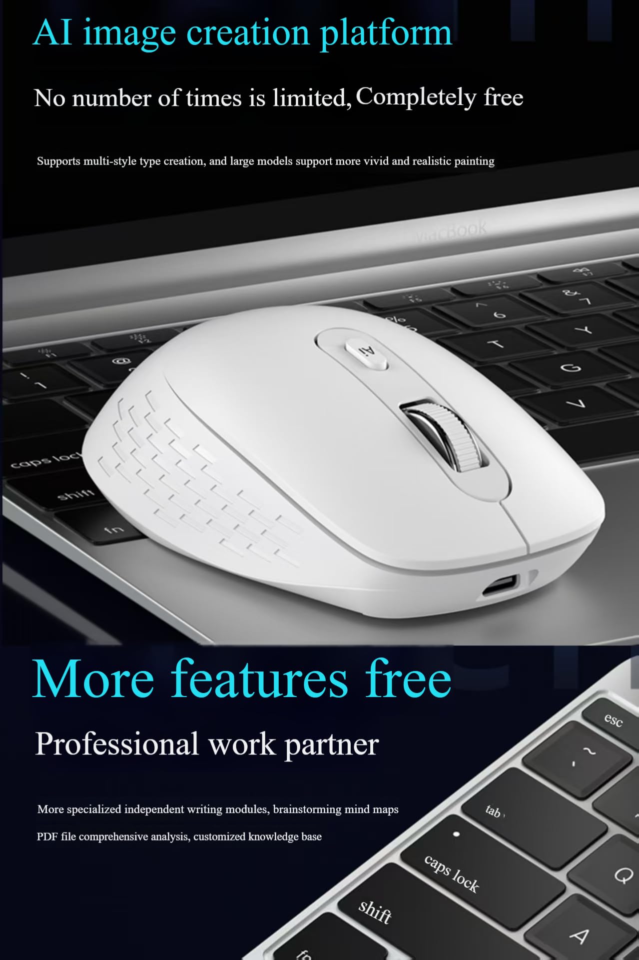 Amazon | Bluetoothスマートマウス 音声からテキストへ AI翻訳 多言語