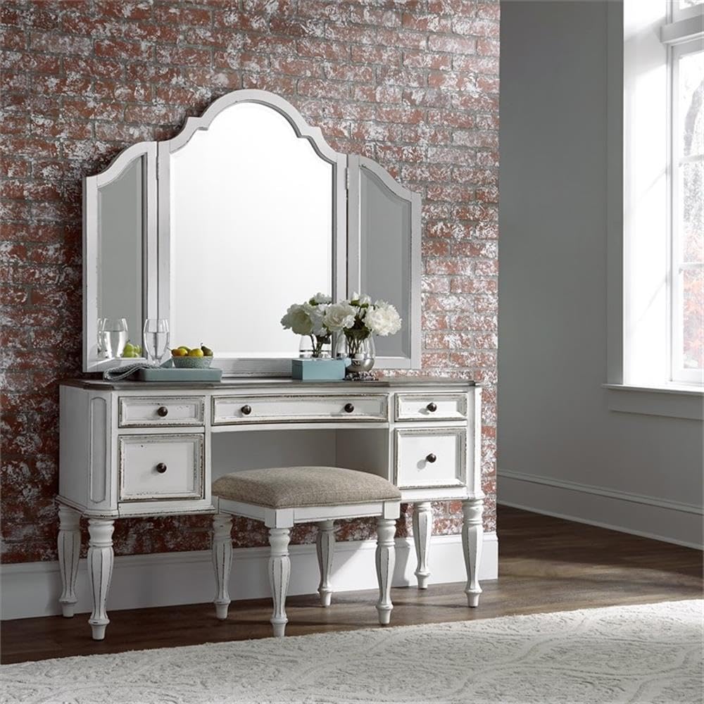 Liberty Furniture Magnolia Manor White Vanity Stool