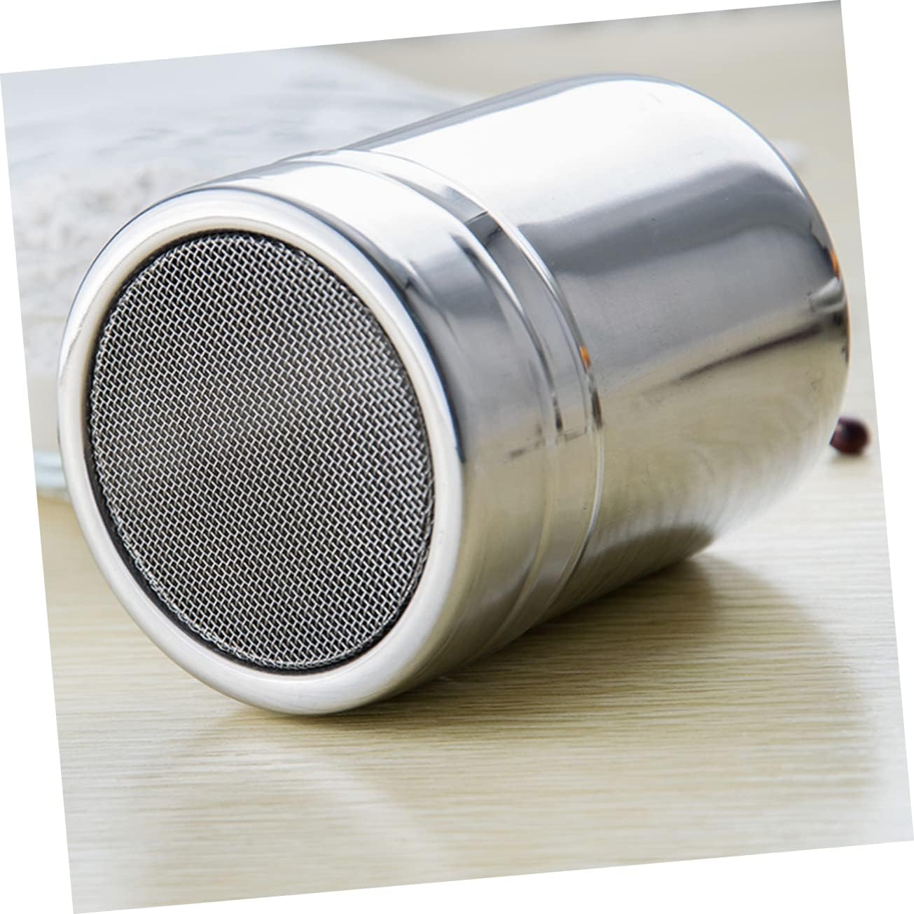 Zerodeko Stainless Steel Seasoning Shaker for Pepper Sugar and Flour Versatile Kitchen Tool Moisture-blocking Design for Baking and Cooking Random Lid