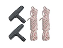 XNDCNY 2 Pieces Starter Handle with 2 Pieces of 3 Meters Recoil Starter Rope 3.0mm Diameter for STIHL MS170 MS180 MS181 MS210 MS211 Mower Chainsaw, String Trimmer,Edger,Brush Cutter,Engine Parts