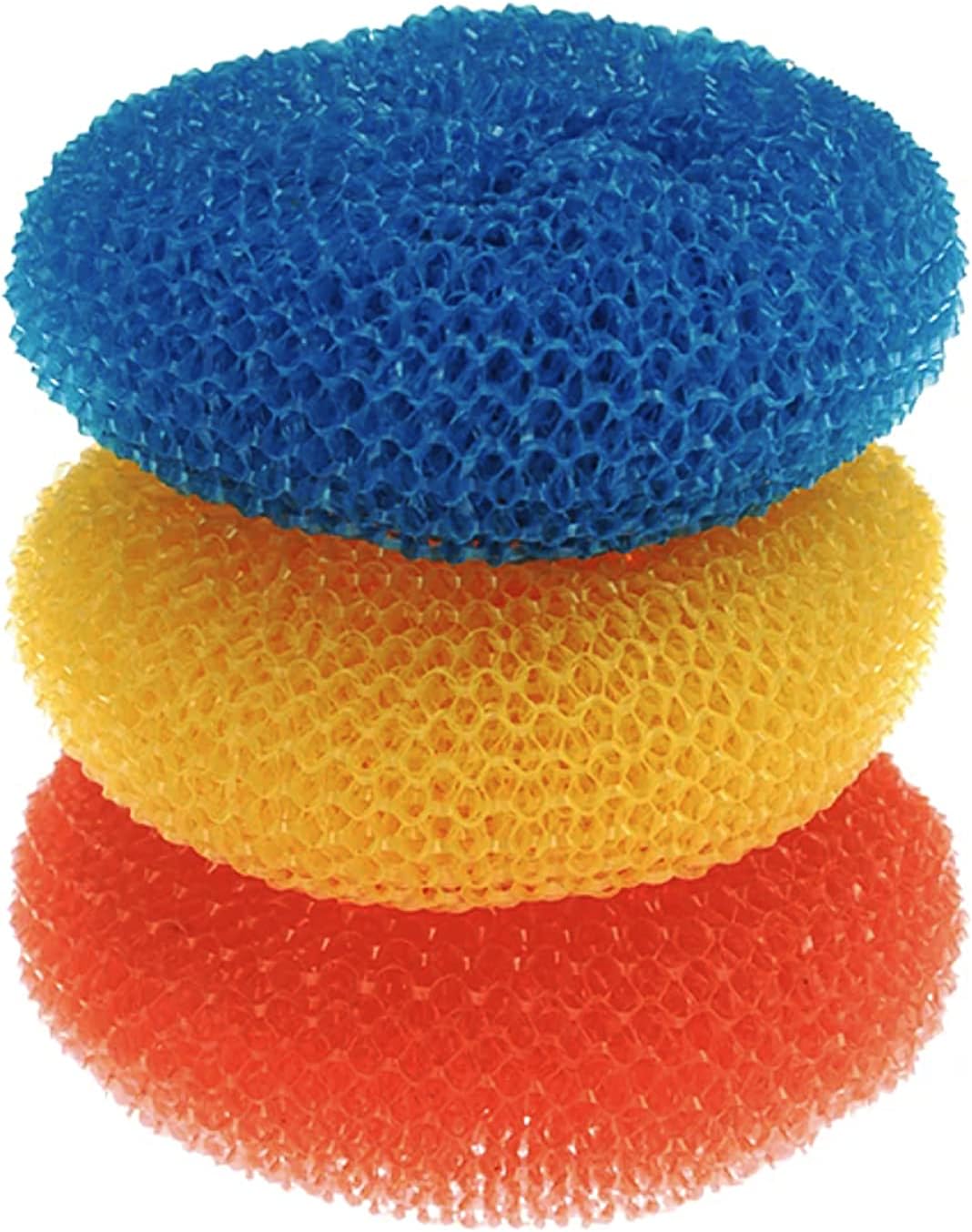 SCRUBIT 18 Round Nylon Dish Scrubber Scouring Pads, 3 Packs