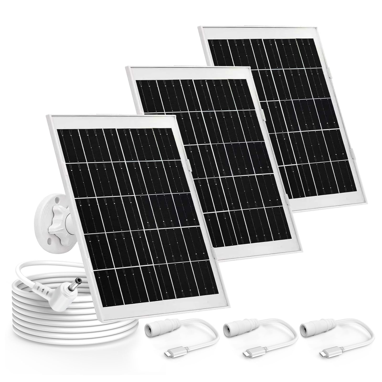 Confezione da 3 compatibili con pannello solare ad anello (2a generazione), caricatore per pannello solare ad anello da 7 W, telecamera per esterni (Stick Up Cam), Stick Up Cam Pro, Spotlight Cam Plus