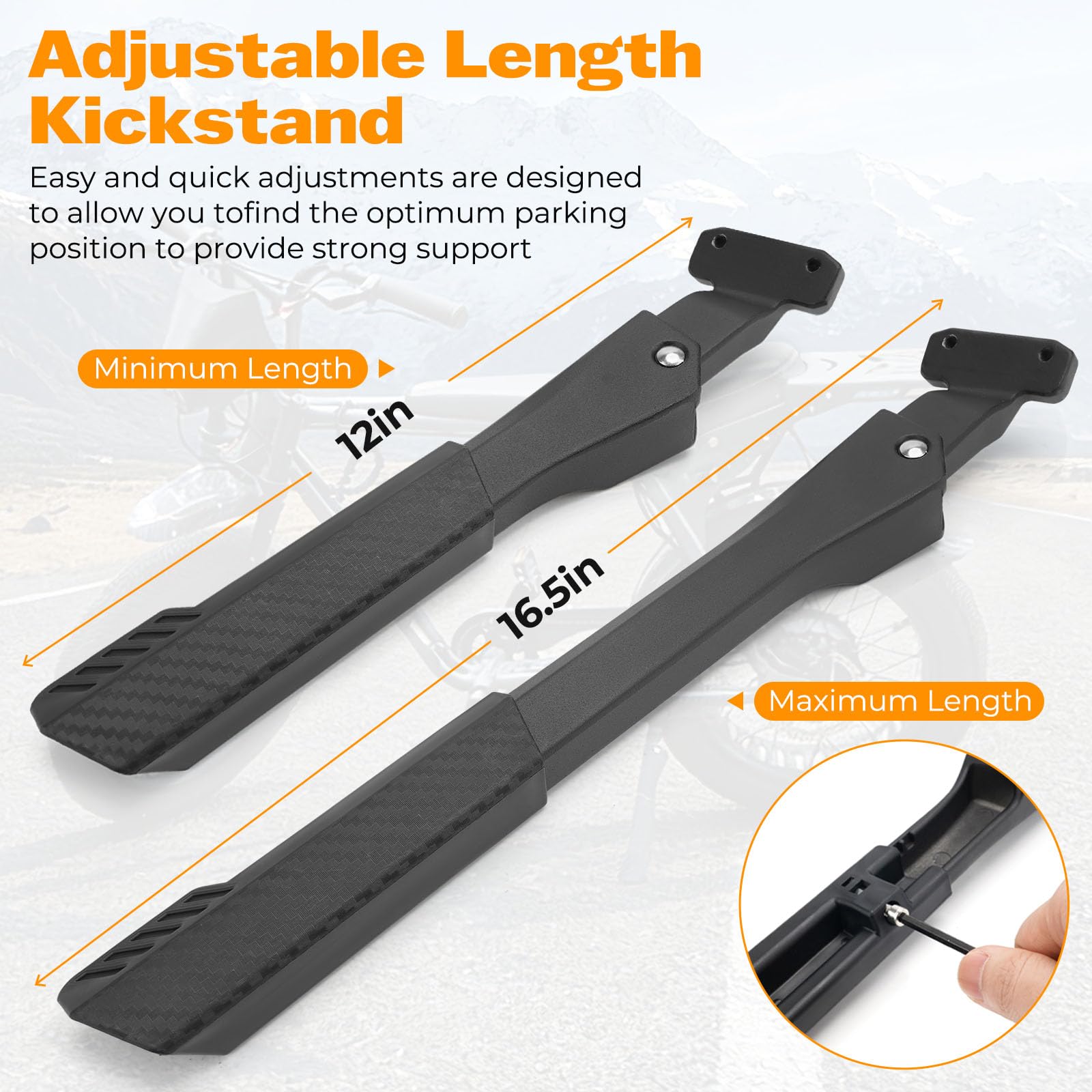 Amazon.com: YIBEICO Thickened Kickstand for Super 73 ZX/Z