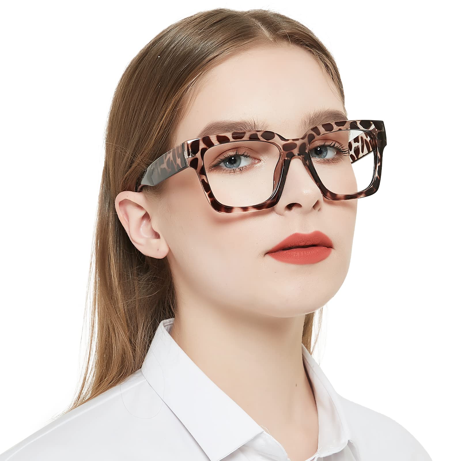 OCCI CHIARI Large Reading Glasses for Women Stylish Square Readers 1.0 1.25 1.50 1.75 2.0 2.25 2.50 2.75 3.0 3.5