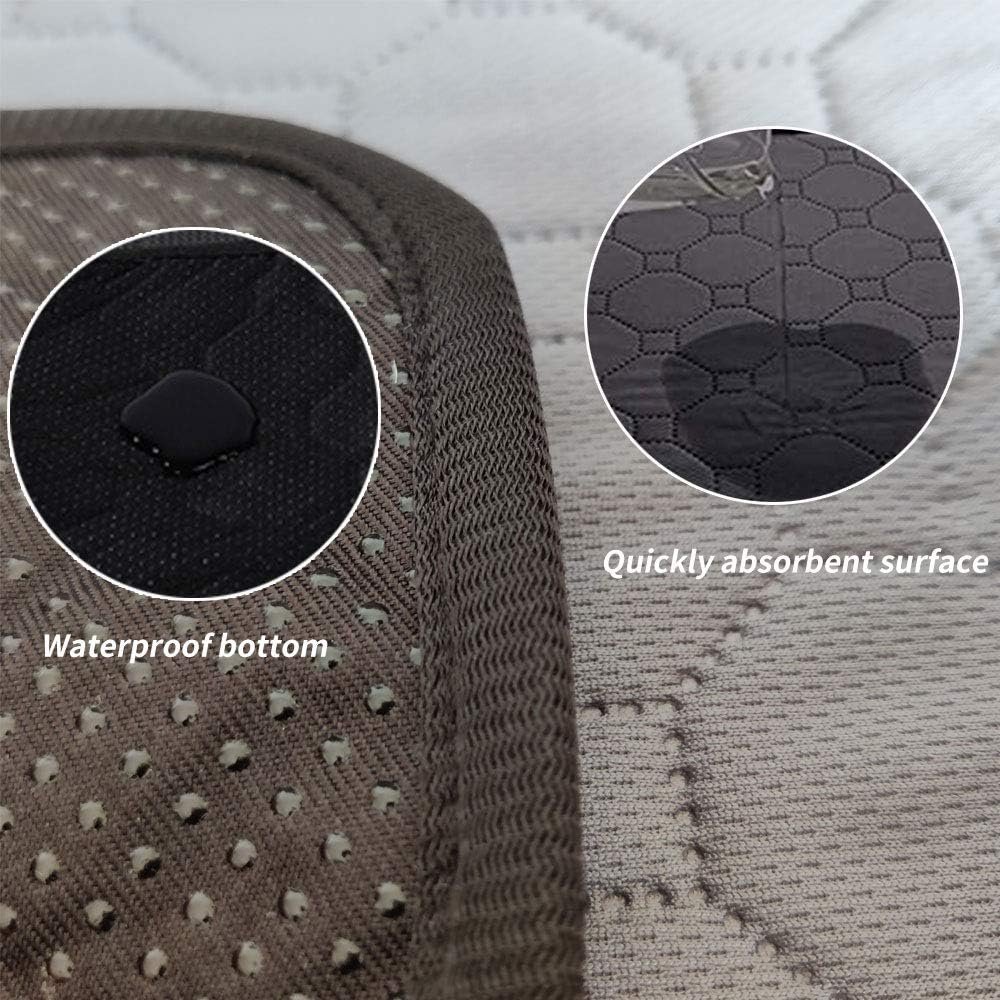 2 Pack Dog Cat Fleece Cage Liners, Reusable Pee Pad Bed House Winter Warm Rabbit Chinchilla Bedding Waterproof Puppy Training Pad