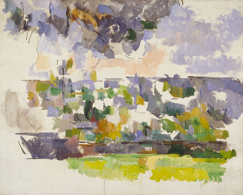 Garden at Les Lauves de Paul Cezanne impression d'art premium large