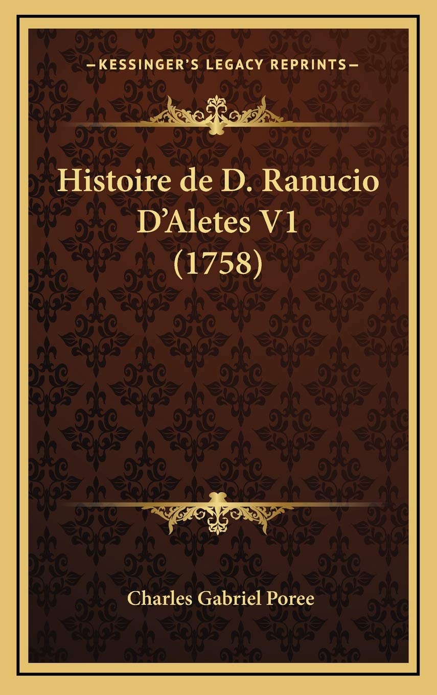 Histoire de D. Ranucio D'Aletes V1 (1758)