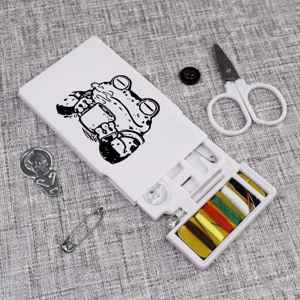 'Toad with Coffee' Mini Travel Sewing Kit (SE00038896)