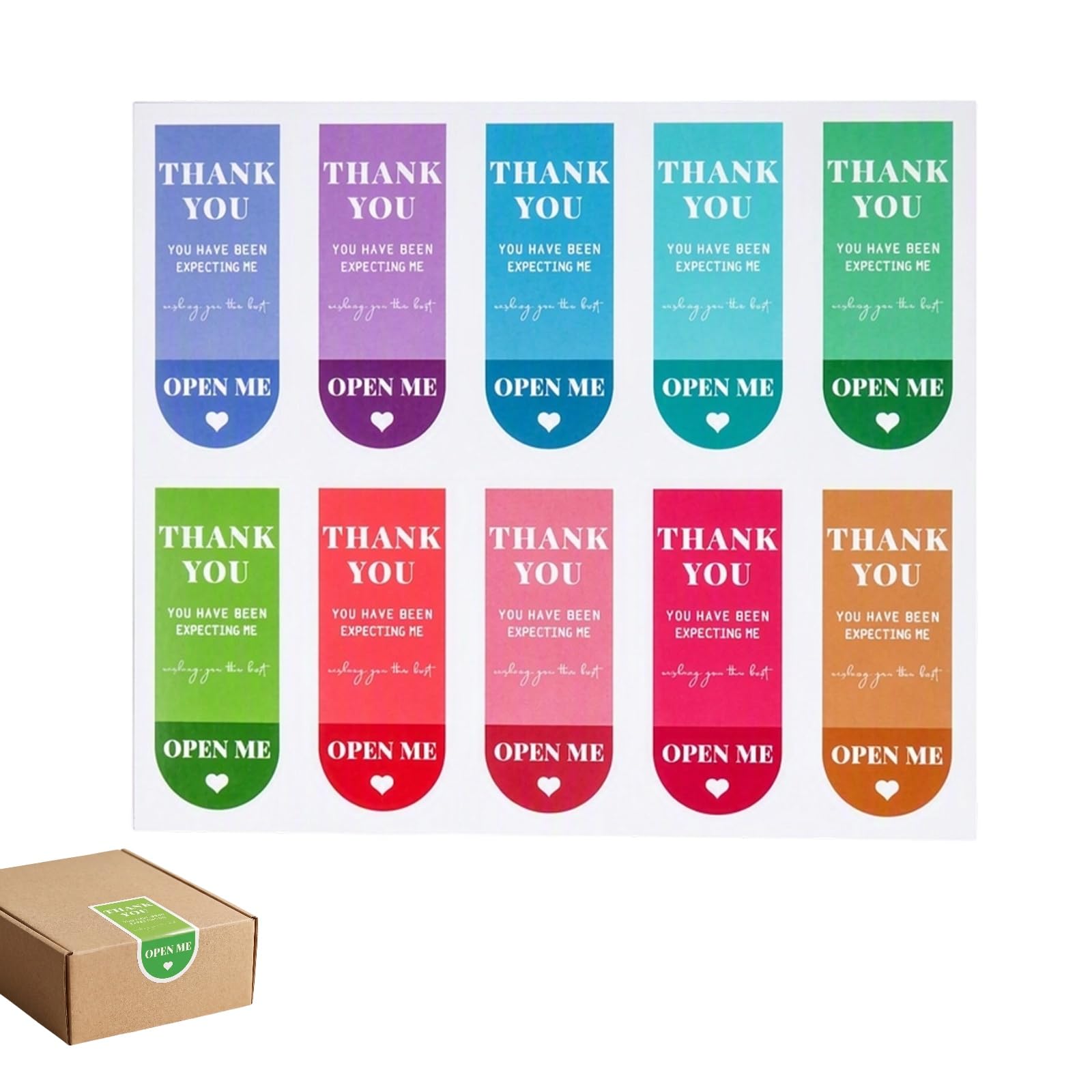 300Pcs Thank You Stickers for Small Business