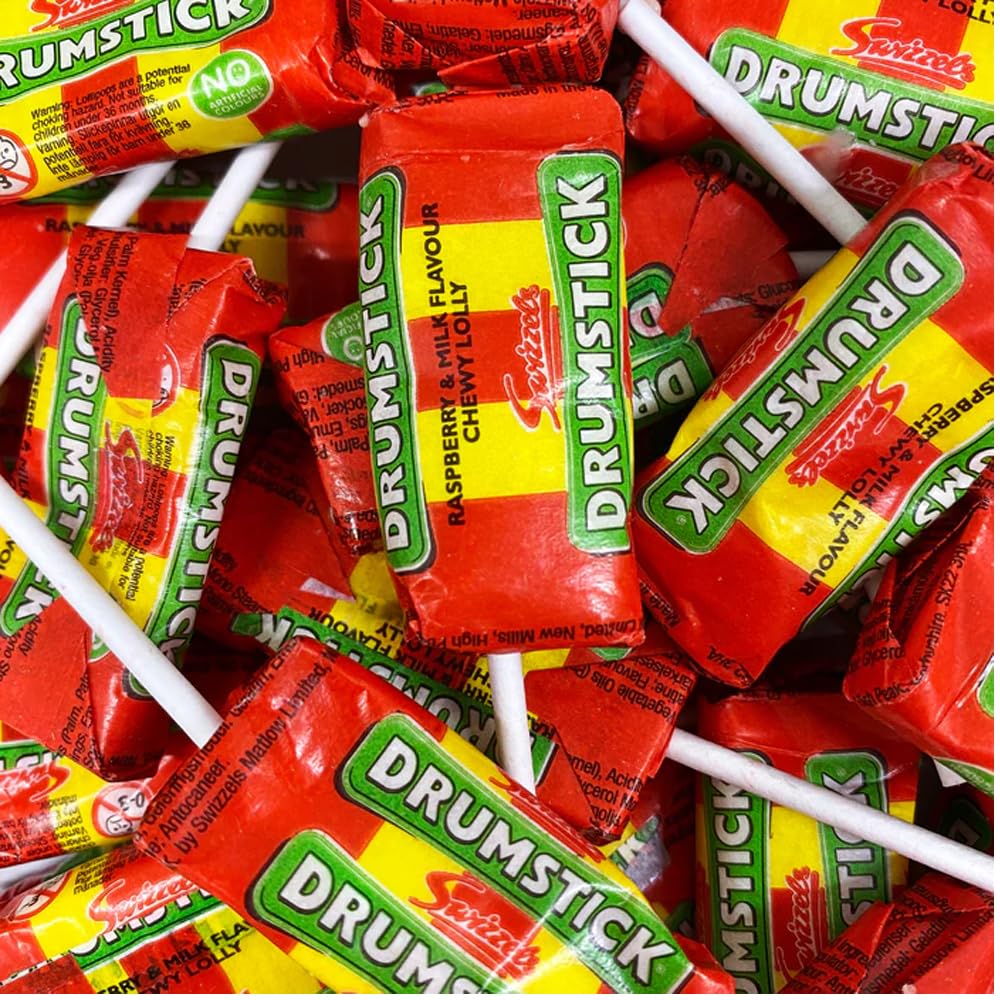 VIMIX Individually Wrapped Fruit Flavour Drumstick Lollipops Bag 1kg