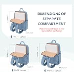 Slim Laptop Backpack for Women Men Work Business with Laptop Compartment