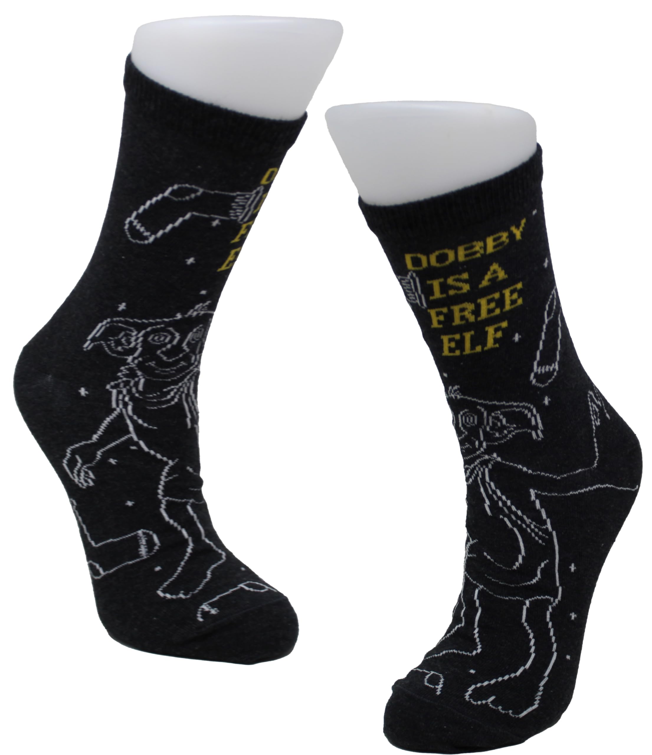 Harry Potter Dobby Is A Free Elf Ladies Woman's Socks Size 4-8