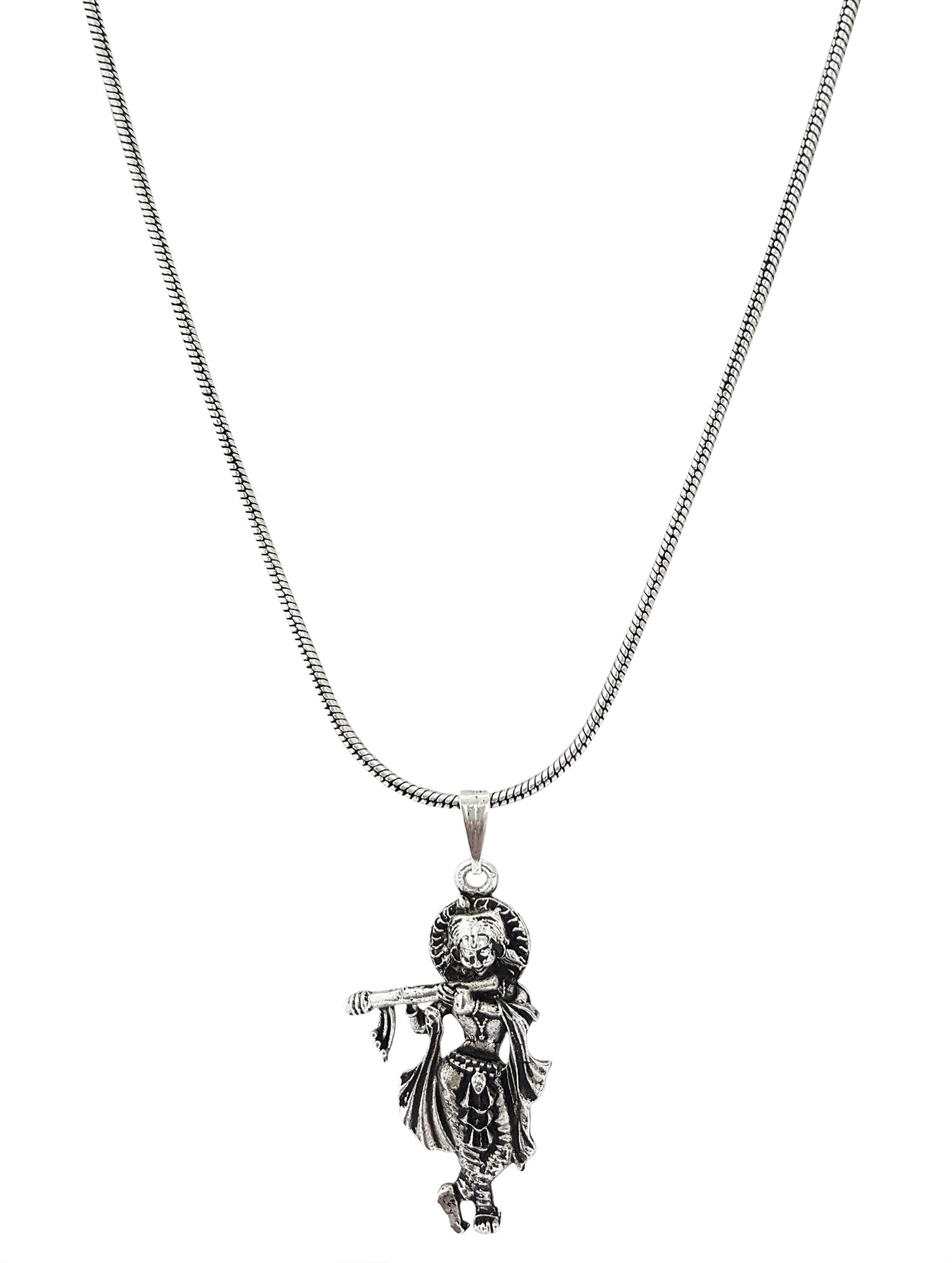 Mehrunnisa Oxidized Krishna Pendant Necklace for Women (JWL2005) (B075QB5CN4) Amazon Price History, Amazon Price Tracker