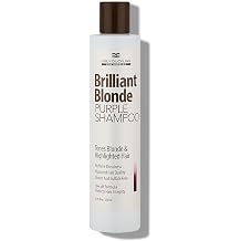 Brilliant Blonde Purple Shampoo 8.4 oz 250 ml. Tones Blonde & Highlighted Hair. Low pH Formula, Sulfate Free, Gluten Free#