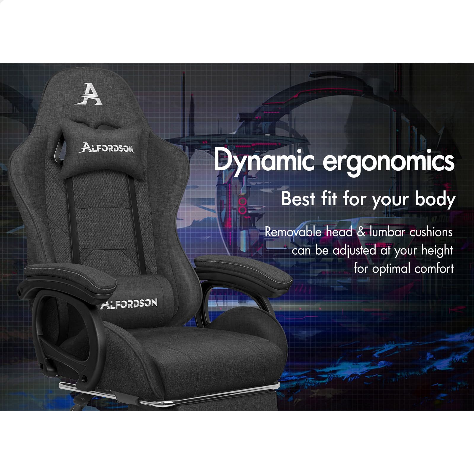GTPLAYER Ergonomische in hoogte verstelbare gamingstoel, functionele winter- en zomerstoel met dubbele rugleuning, voetensteun, afneembare overtrek en lendensteun, rood GTPLAYER Ergonomische in hoogte verstelbare gamingstoel, functionele winter- en zomerstoel met dubbele rugleuning, voetensteun, afneembare overtrek en lendensteun, rood