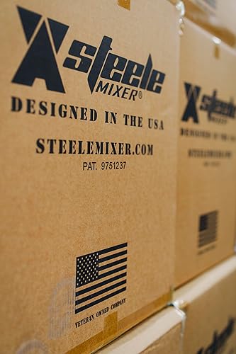 Miniatura 4 de Steele Mixer Mezclador de concreto manual - Mezclador manual de cemento, estuco, mortero y lechada - Ligero, no necesita electricidad - Listo para