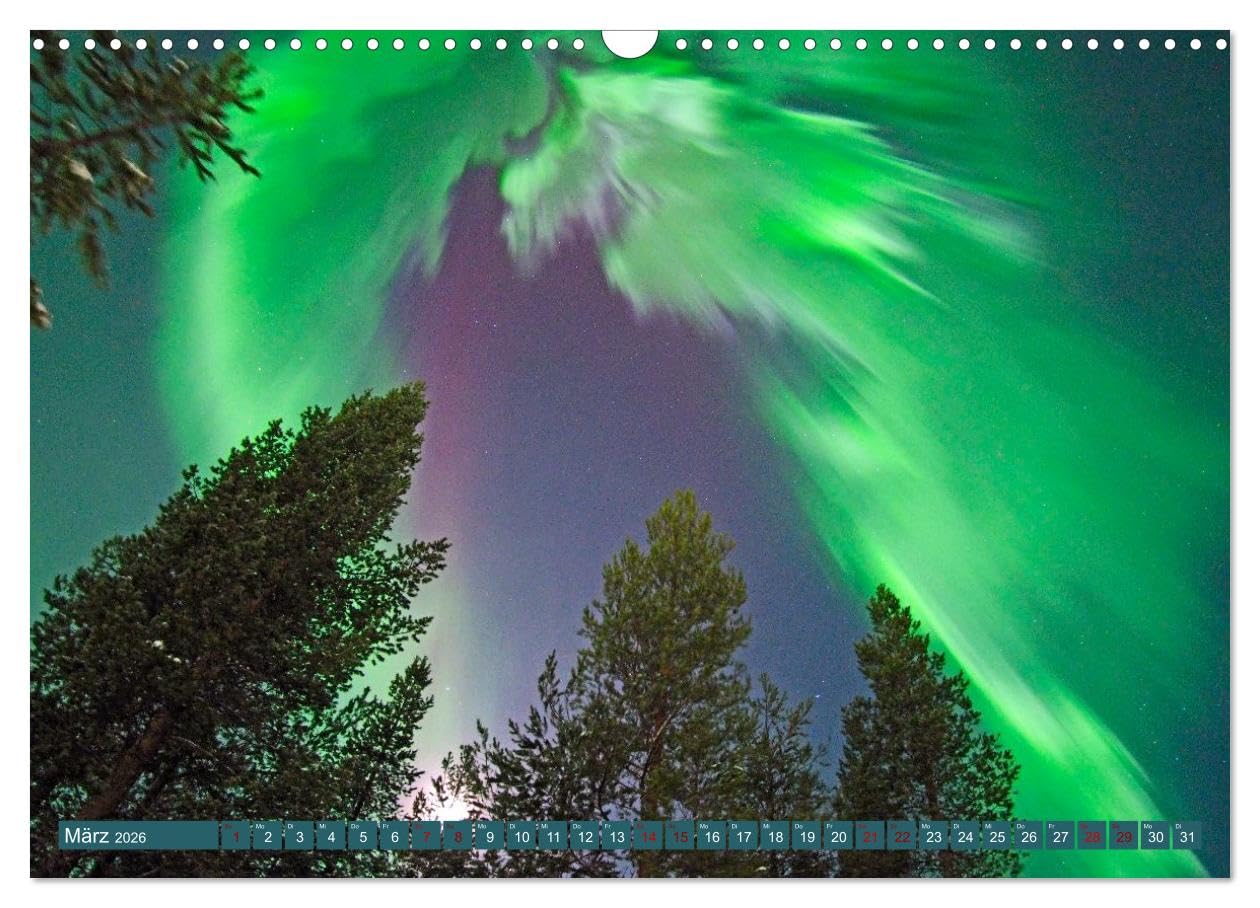 Finnisch Lappland (Wandkalender 2026 DIN A3 quer), CALVENDO Monatskalender: Weite Natur, Rentiere und Polarlichter: Für alle Finnland/Lappland-Fans ein toller Begleiter durchs ganze Jahr!
