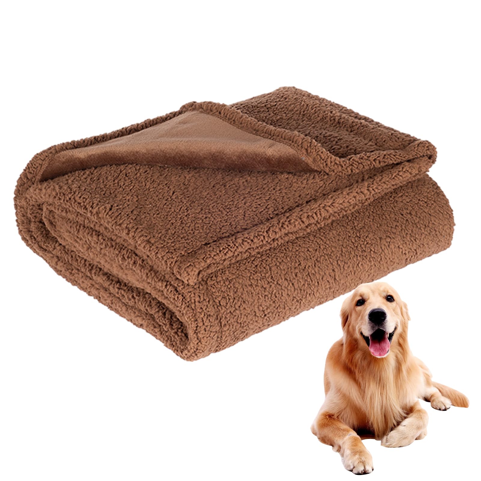 SOYDAN Couvertures pour Chien, Couverture sur Le thème des Animaux de Compagnie, Couverture sûre avec imprimé Chiot, Couverture Polaire Confortable pour Chien, couvertures imperméables pour Chat