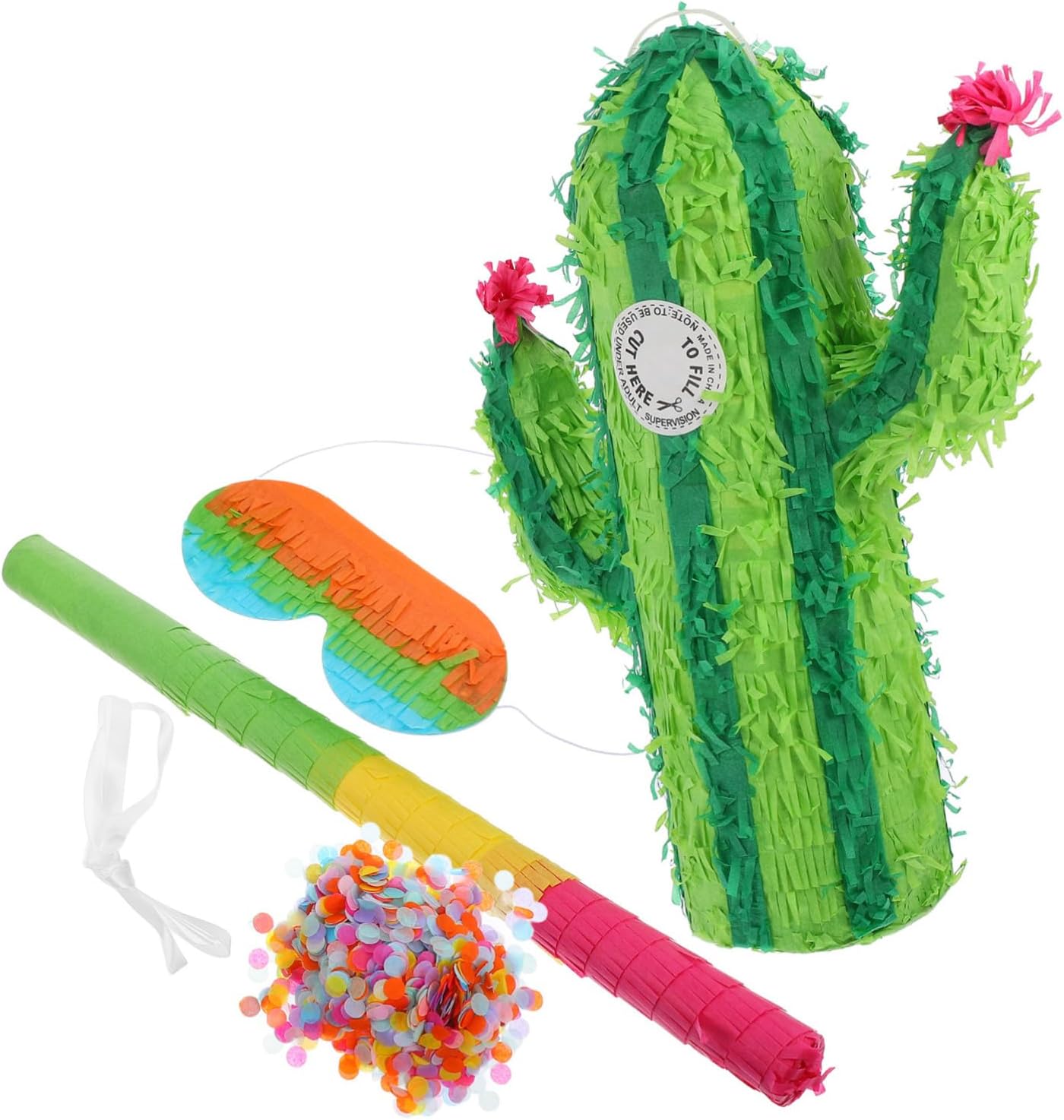 Birthday Party Pinata Toy Cactus Theme Mexican Pinata Party Decorations for Boys and Girls Random Color