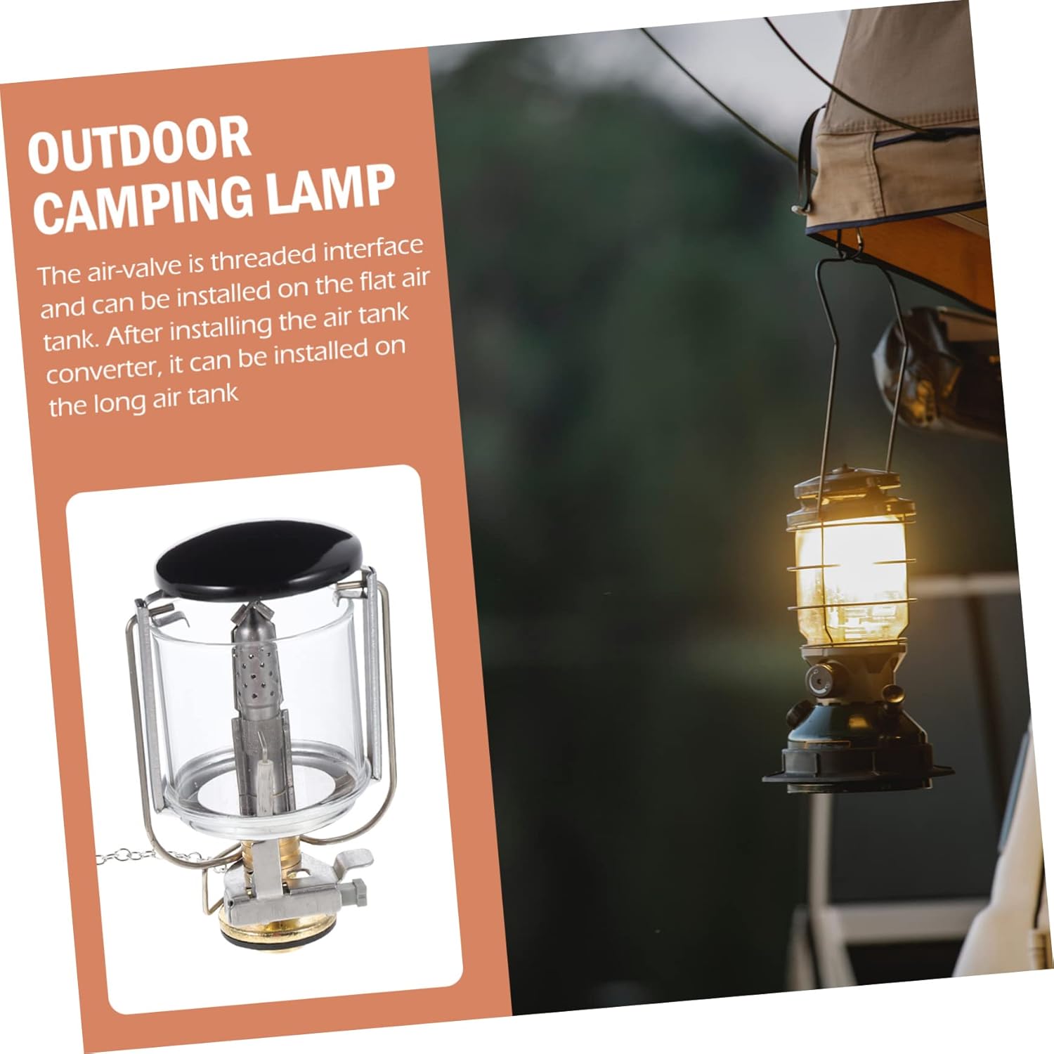 balacoo 5sets Outdoor Gas Lantern for Camping Portable Gas Light Electronic Ignition for Tents and Outdoor Use for Heating and Illumination Your Adventures
