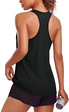 47% off: MAGCOMSEN Tank Tops for Women Workout Racerback Sleeveless Racer Back Tops Athletic Yoga Running Gym …