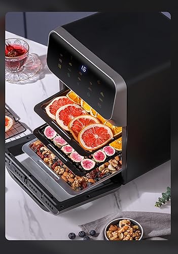 Miniatura 3 de Freidora de aire, mini horno eléctrico de 1500 W, horno de encimera de convección - con parrilla caliente, tostadas y horneadas, luz para hornear