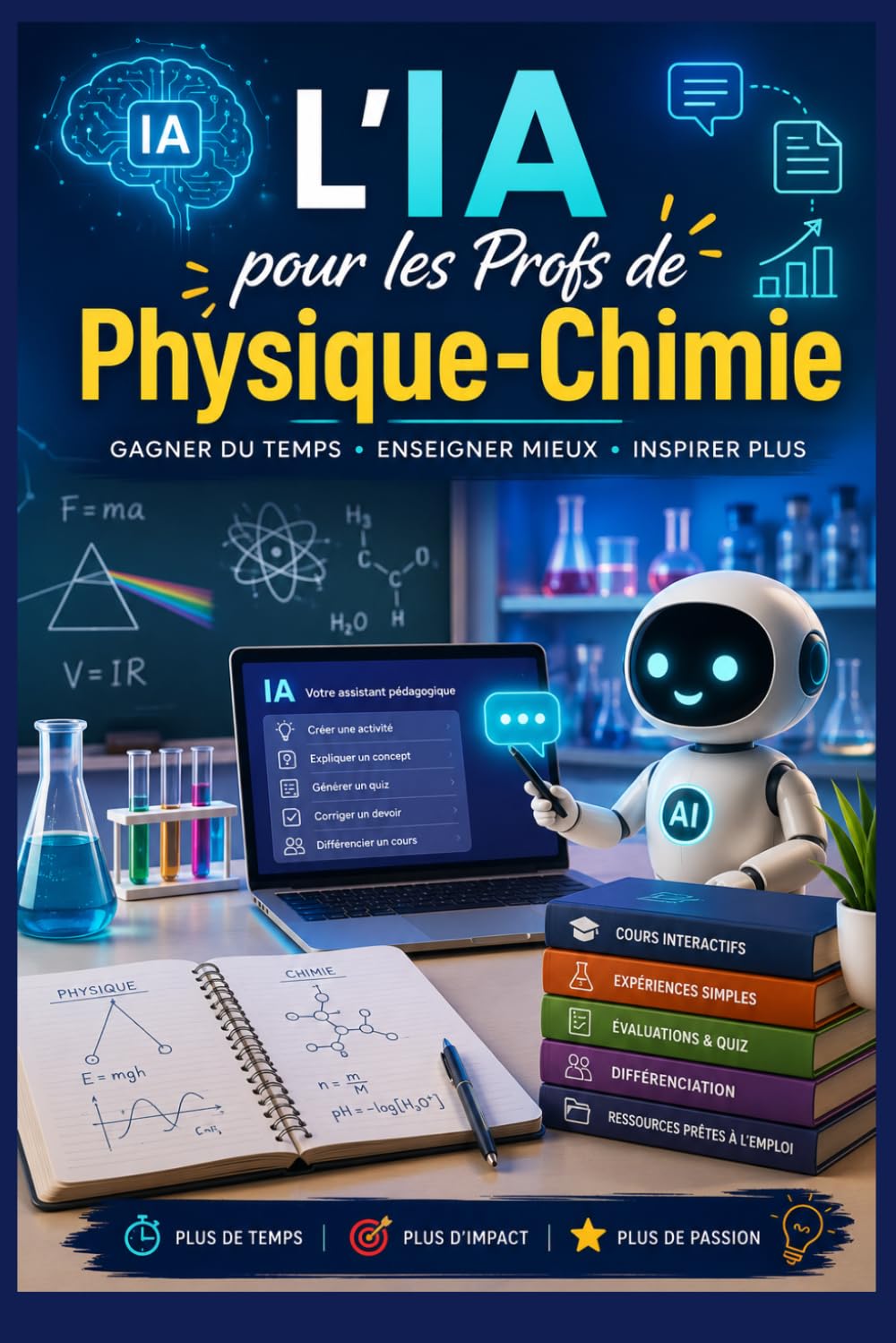 L'IA pour les Profs de Physique-Chimie: 52 prompts prêts à l'emploi pour préparer vos cours, vos TP et vos corrections (collège et lycée)