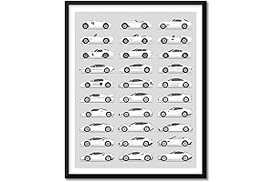 Ferrari Inspired Poster Print Wall Art: A Timeless Tribute to Automotive Excellence