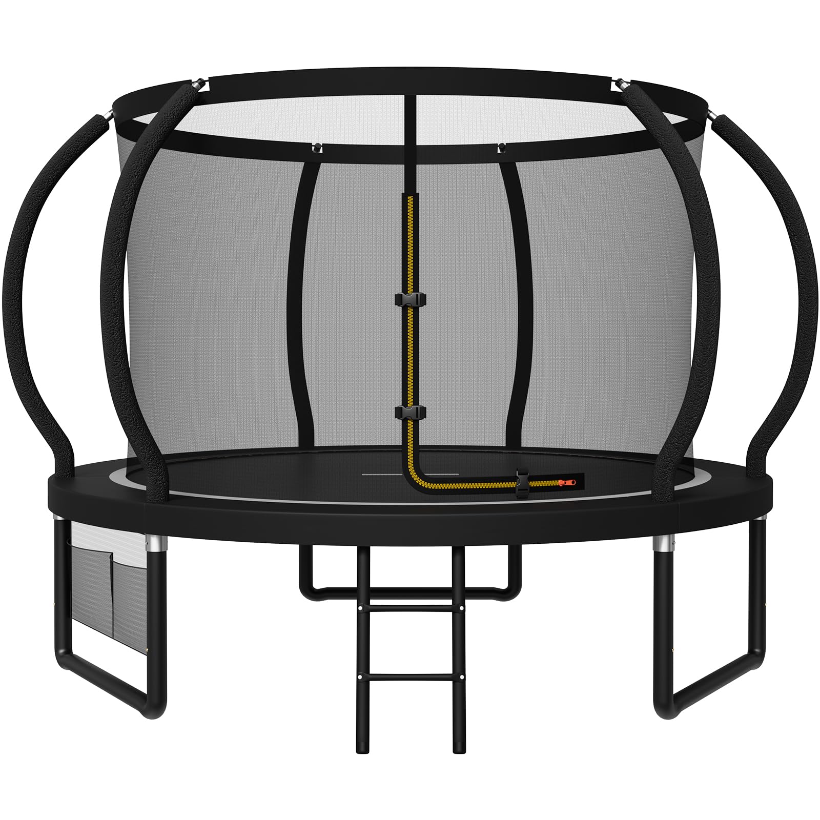 JUMMICO Garden Trampoline for Children, 6ft/7.5ft/10ft/12ft/14ft/16ft Trampoline Outdoor Safety net and Padded Poles for Children Indoor Outdoor Fitness,Maximum up to 150 kg