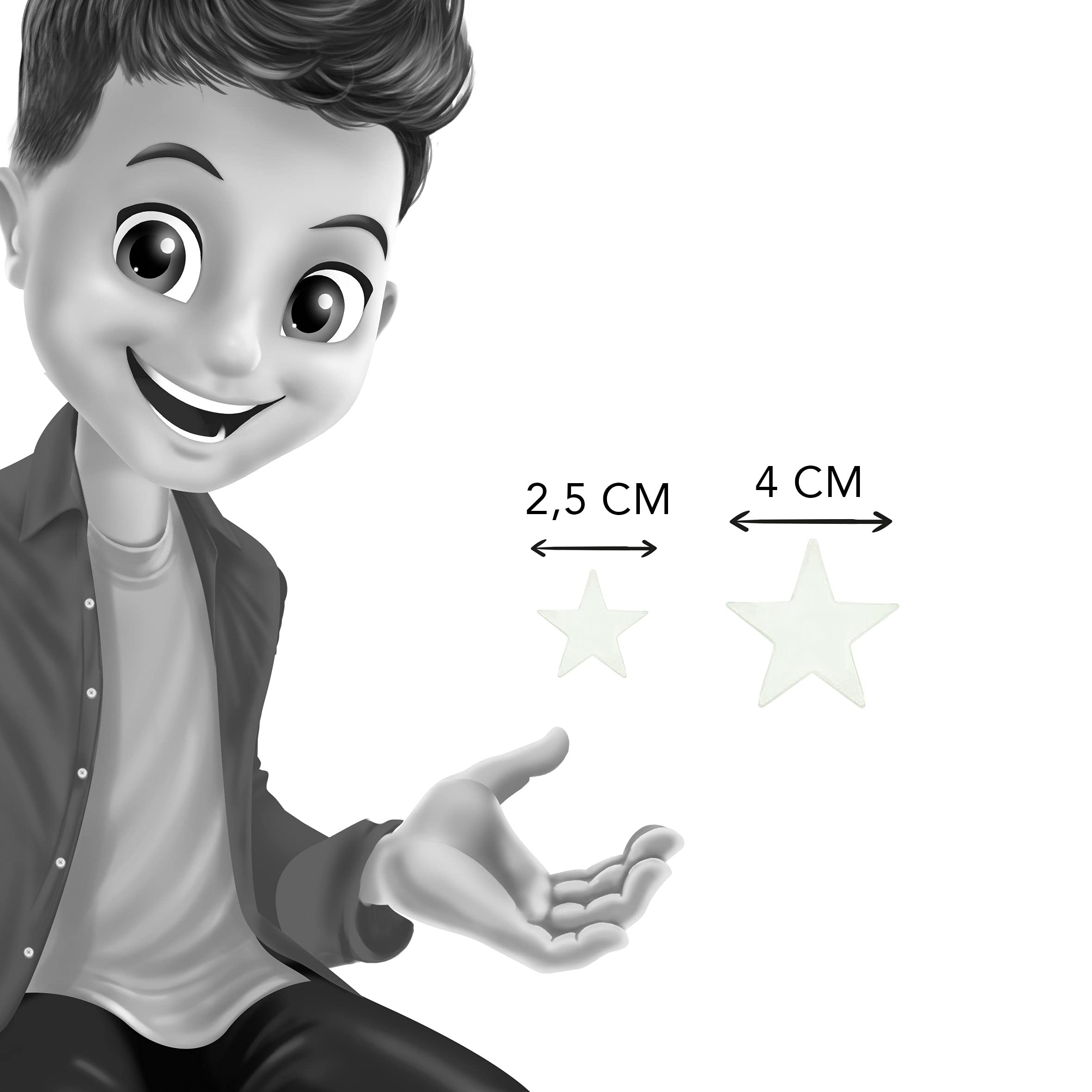 Buki France SB50 Estrellas fosforescentes 3D