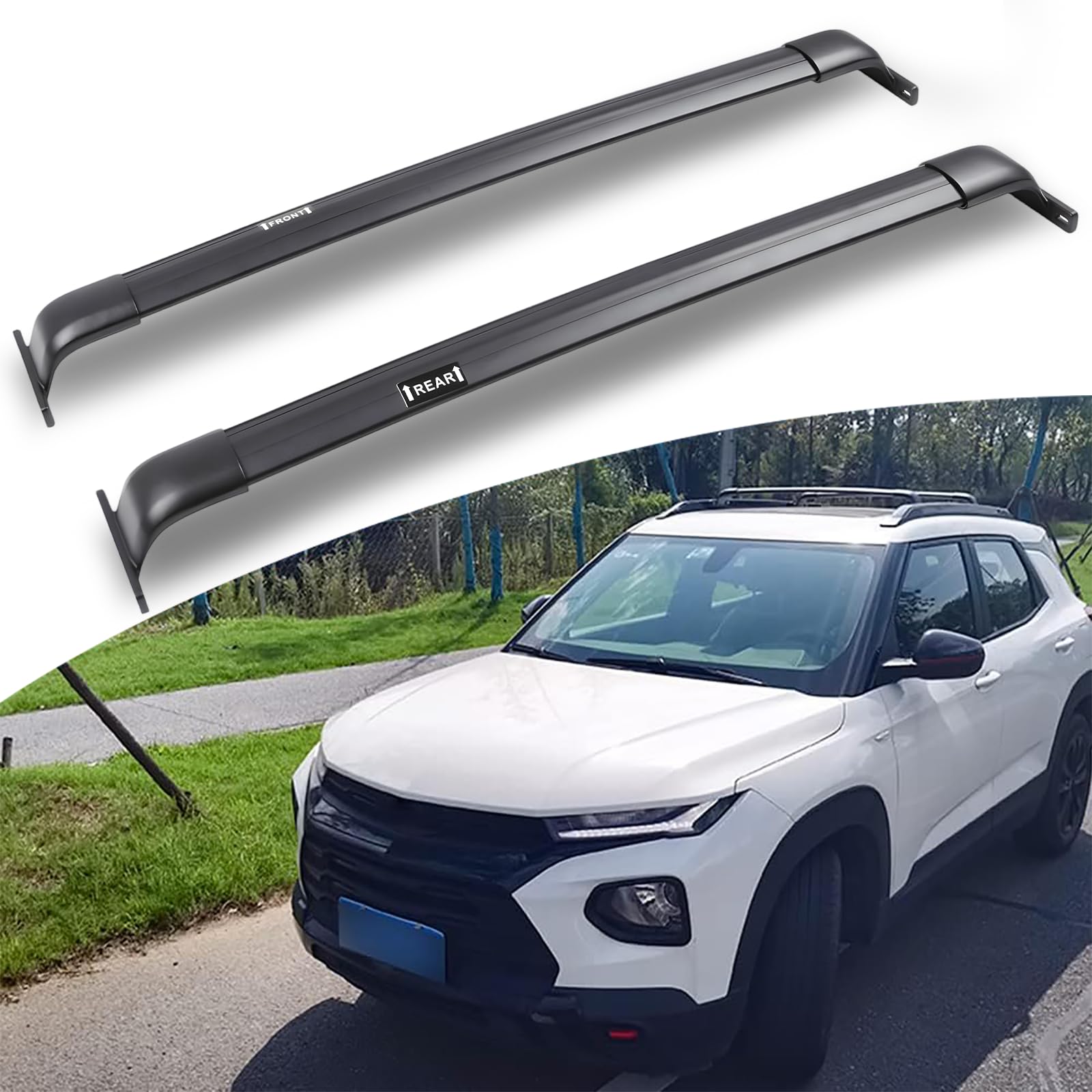 260lbs Roof Rack Cross Bars Fit for 2021-2026 Chevy Trailblazer
