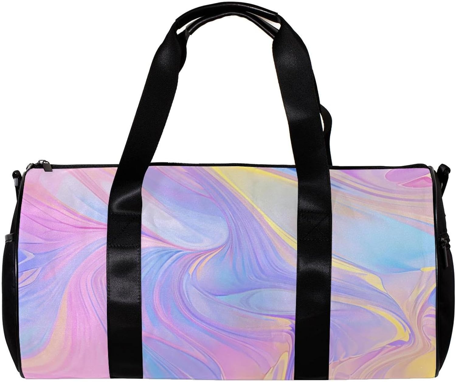 Gym Bags for Women,Duffle Bag for Travel,Blue Marble Pattern Abstract,Gym Bag for Men