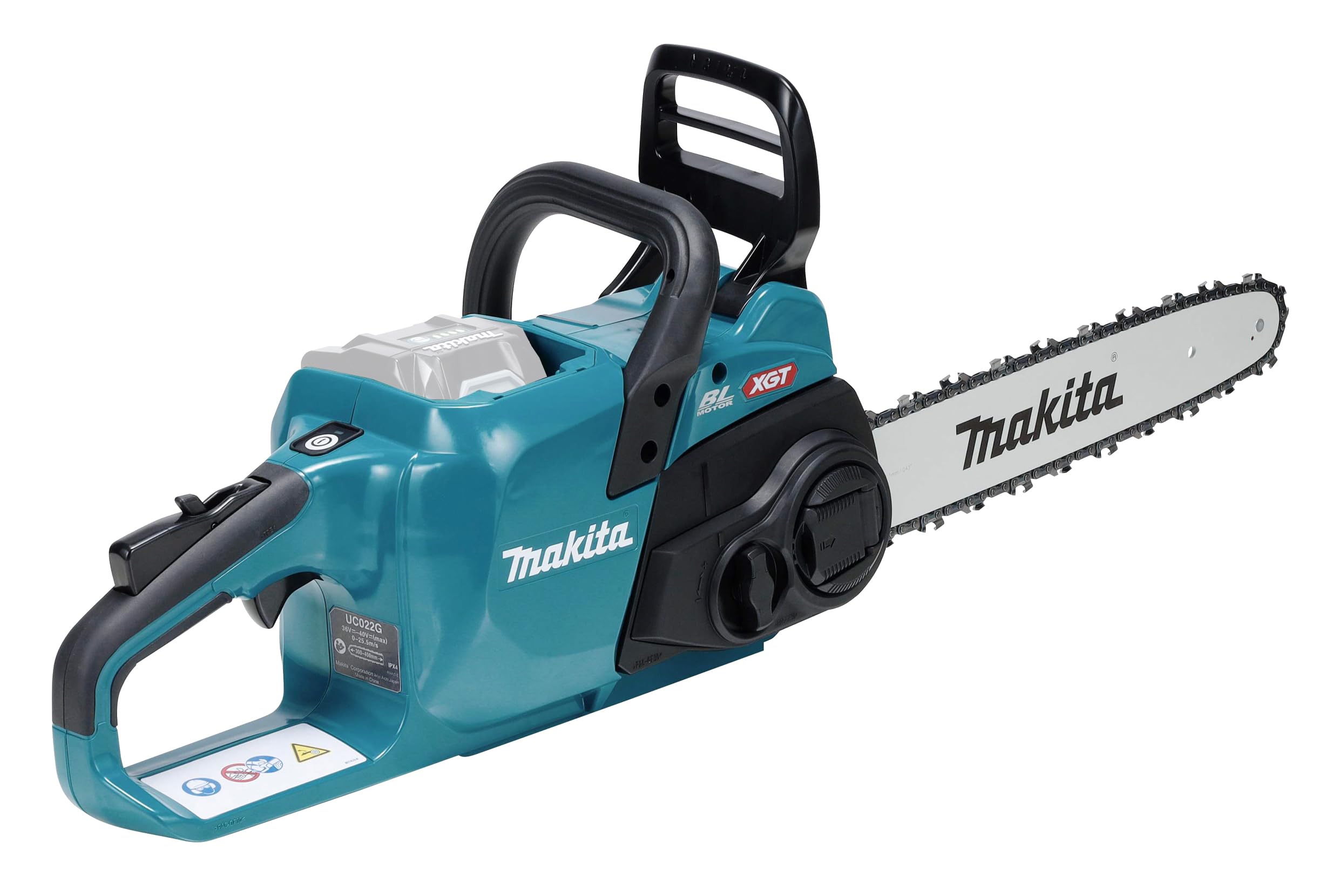 Makita Blue Uc022gz 40V Max Li-Ion Xgt 350Mm Brushless Chainsaw, Batteries And Charger Not Included