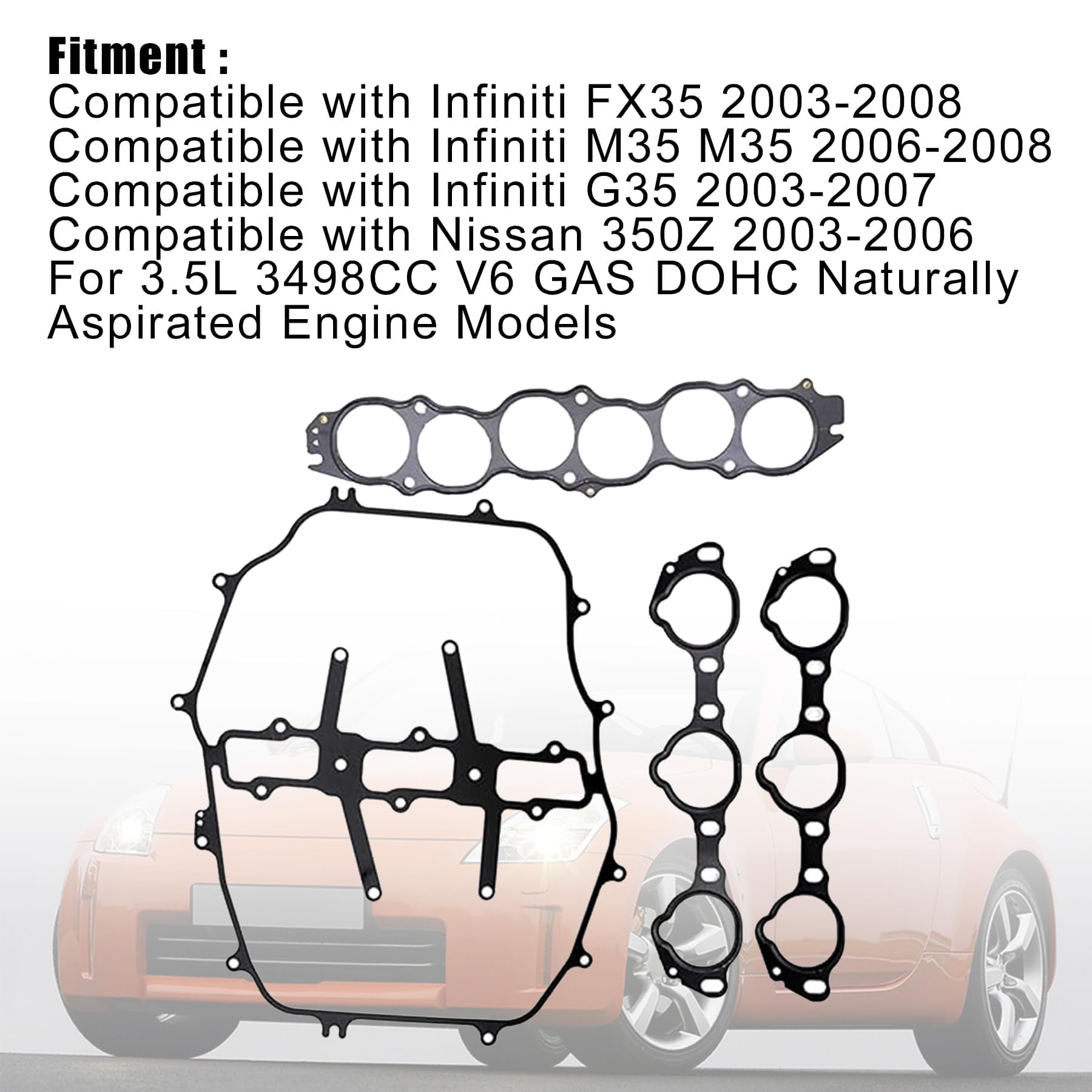 Amazon.com: XQSMWF Engine Intake Manifold Gasket Set Fit for