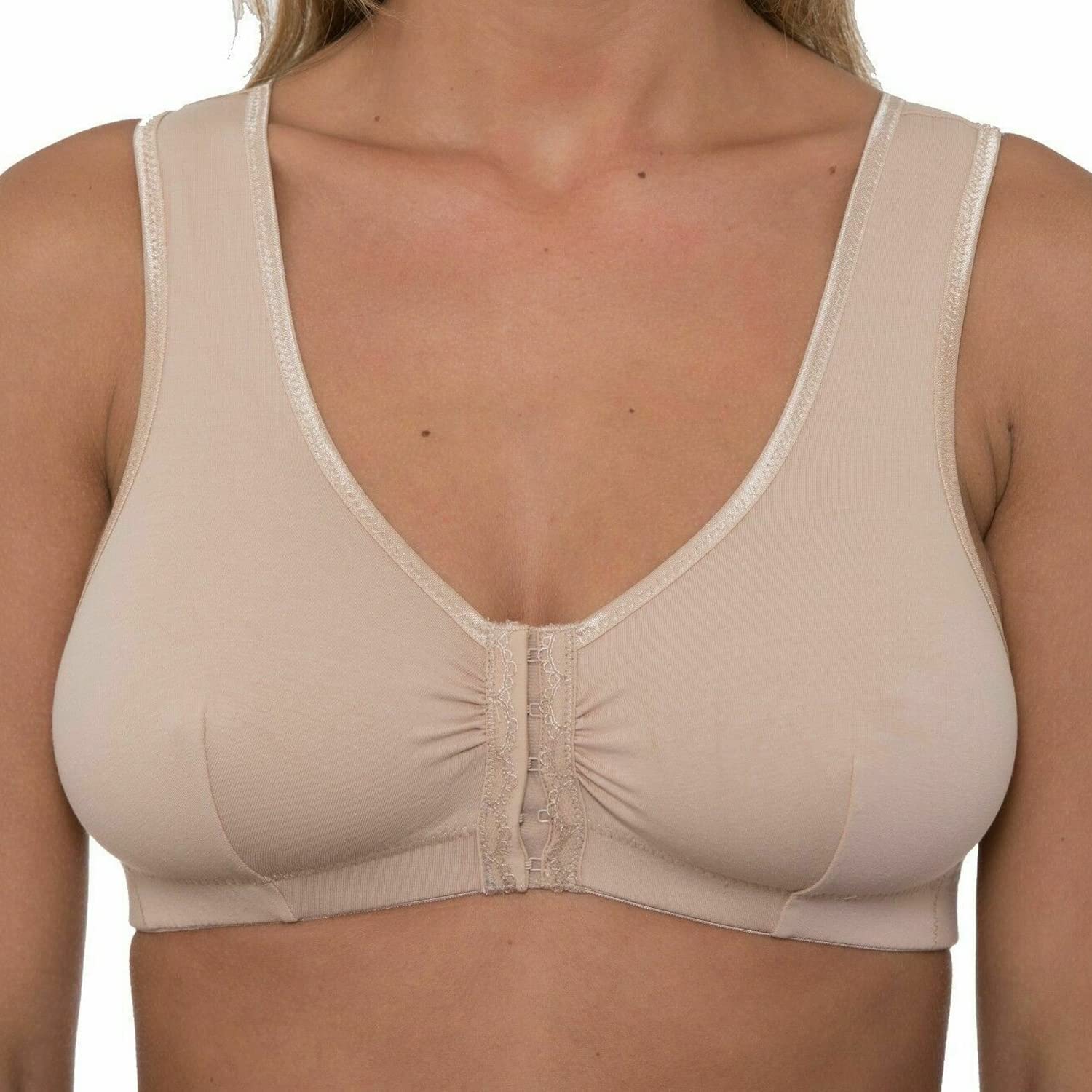 Undercover Cotton Front Fastening Bra CB222 Nude 42