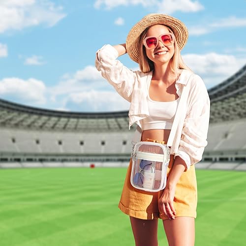 Miniatura 2 de PACKISM Bolsa transparente aprobada para estadios Monederos transparentes para mujeres, bolsa cruzada de estadio para conciertos y eventos