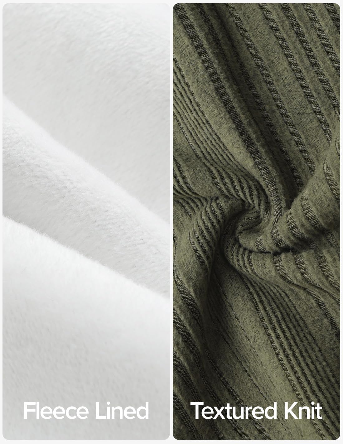 ZESICA Women's Fleece Sherpa Lined Tops Long Sleeve Mock Neck Knit Thermal Basic Shirts 2026 Fall Winter Clothes - Image 7