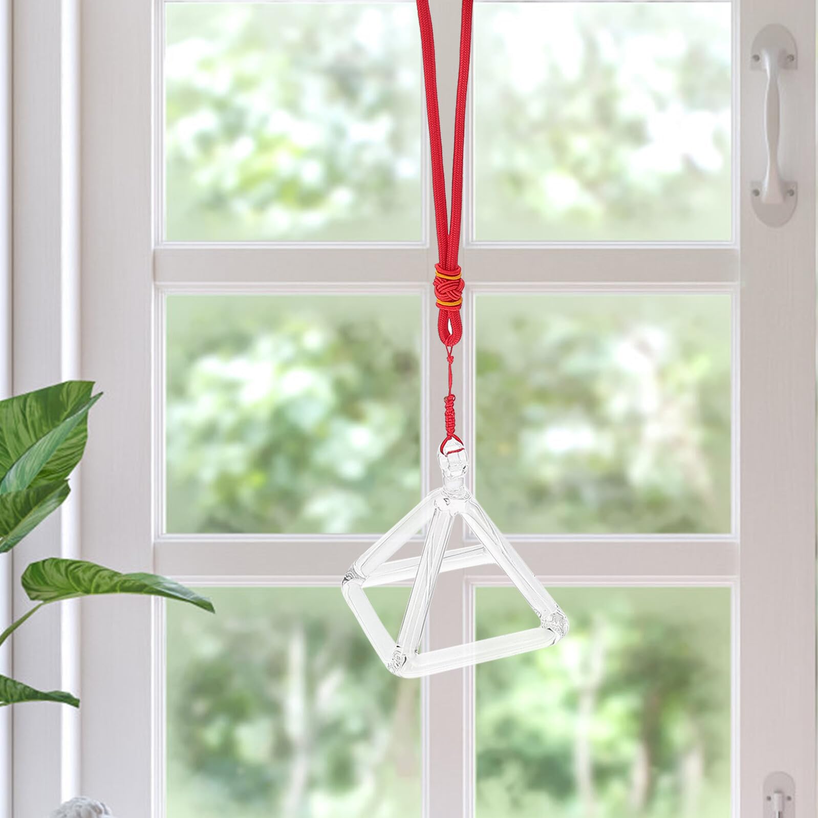 Mikinona Piramidi Cantanti Quarzo per Meditazione e Terapia del Suono Decorazione Musicale Curativa con Bastoncino per Risonanza Musicale e Relax