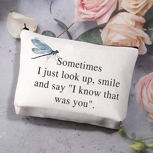 Miniatura 7 de BDPWSS Regalos conmemorativos de libélula, regalos para amantes de las libélulas, Sometimes I Just Look Up Smile And Say I Know That Was You