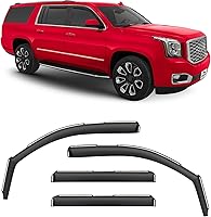 Voron Glass In-Channel Rain Guards for GMC Yukon XL 2015-2020 - Extra Durable Window Deflectors & Vent Visors, 4pc Set