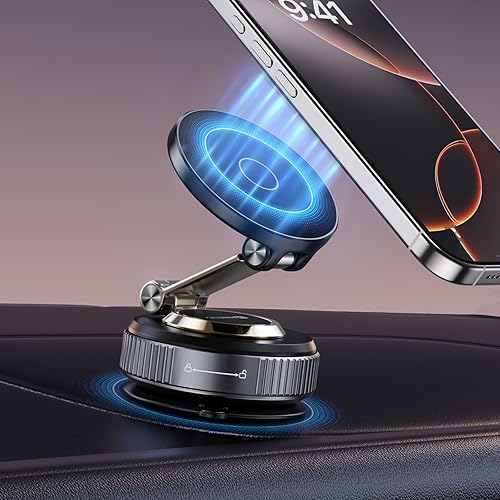 Miniatura 8 de Magnetic Phone Holder for Car 2026 Heavy Duty Model 360° Adjustable Vacuum Suction Car Magsafe Phone Mount Cell Phone Holders for Your Car for