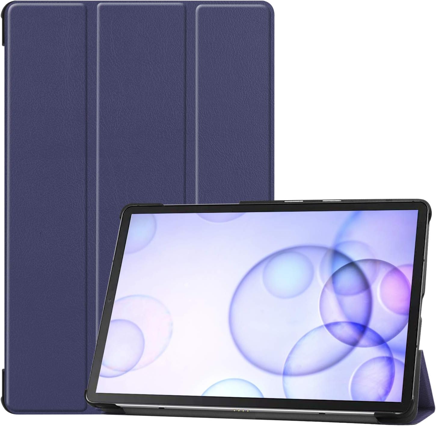 Custer Case for Samsung Galaxy Tab S6 10.5 SM-T860 SM-T865 - Ultra-thin PU-Leather Hard Shell Cover for Samsung Galaxy Tab S6 10.5 SM-T860 SM-T865 - Blue